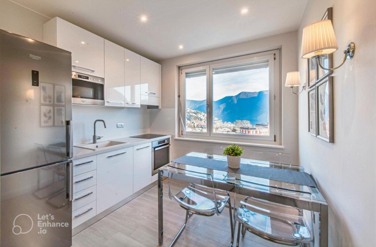 Lakeview Panorama Penthouse With Washer & Dryer Lugano Exterior photo